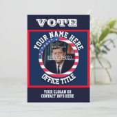 Vorlage für benutzerdefinierte politische Kampagne (Stehend Vorderseite)