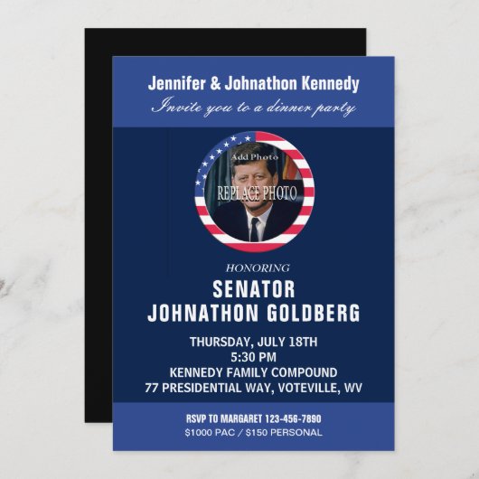 Vorlage für benutzerdefinierte politische Kampagne (Vorne/Hinten)