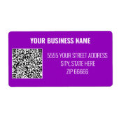 Vorlage für benutzerdefinierte QR-Code-Adressbezei (Vorne)