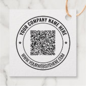 Vorlage für benutzerdefinierte QR-Code-Textfoil-Fa Geschenkanhänger (Rückseite)