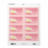 Vorlage für benutzerdefinierte Seifenkennzeichnung (Vorne)