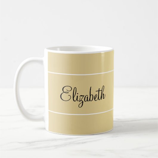 Vorlage für benutzerdefinierte Skriptnamen Elegant Kaffeetasse (Links)