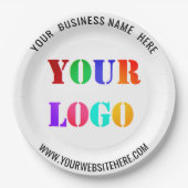 Vorlage für benutzerdefinierte Teller für Firmenlo (Vorderseite)