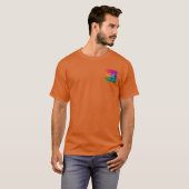 Vorlage für benutzerdefinierte Texas Orange-Logo-h T-Shirt (Vorne ganz)