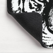 Vorlage für benutzerdefinierte Tiger-Head Schwarz- Mousepad (Ecke)