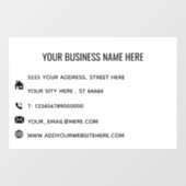 Vorlage für benutzerdefinierte Werbefenster Fensteraufkleber (Blatt)