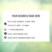 Vorlage für benutzerdefinierte Werbefenster Fensteraufkleber (Blatt 3)