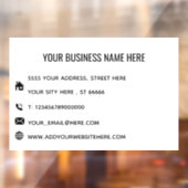 Vorlage für benutzerdefinierte Werbefenster Fensteraufkleber (Blatt 2)