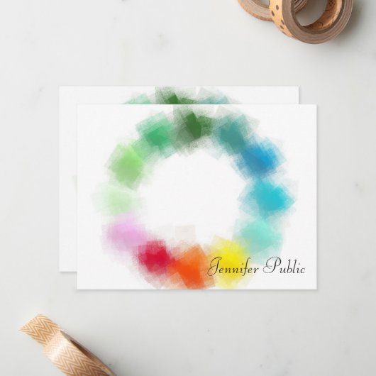 Vorlage für benutzerdefinierten, farbigen Handschr (Vorderseite/Rückseite Beispiel)