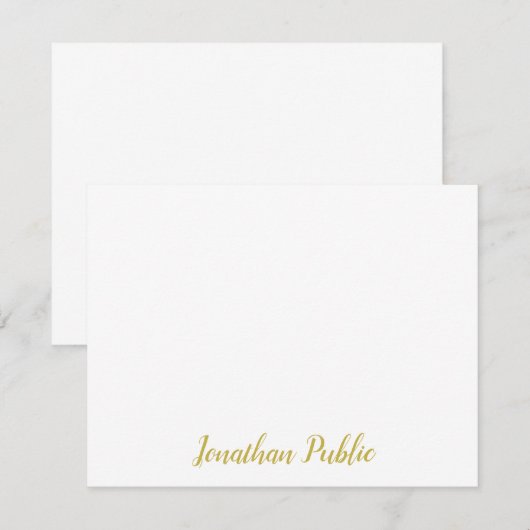 Vorlage für benutzerdefinierten, handgeschriebenen (Vorne/Hinten)