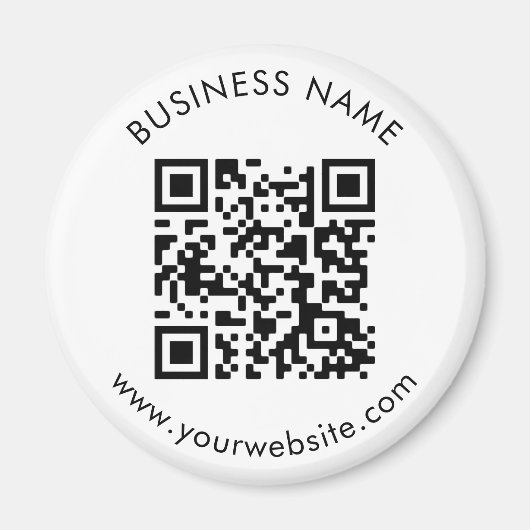 Vorlage für benutzerdefinierten QR-Code Magnet (Vorne)