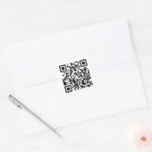 Vorlage für benutzerdefinierten QR-Code Quadratischer Aufkleber (Umschlag)