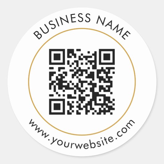 Vorlage für benutzerdefinierten QR-Code Runder Aufkleber (Vorderseite)