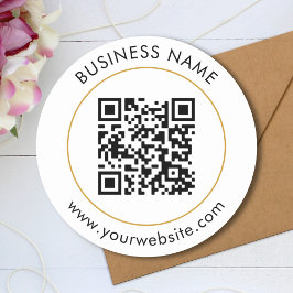 Vorlage für benutzerdefinierten QR-Code Runder Aufkleber