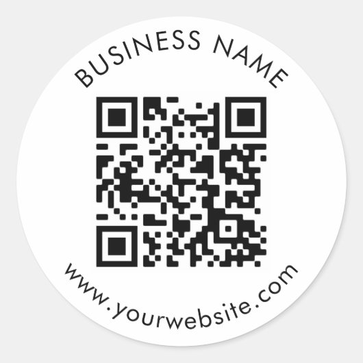 Vorlage für benutzerdefinierten QR-Code Runder Aufkleber (Vorderseite)