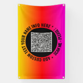 Vorlage für benutzerdefinierten QR-Code Text Werbe Banner (Vertikal)