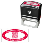 Vorlage für benutzerdefinierten QR-Code und Oval-B Permastempel (Beispiel)