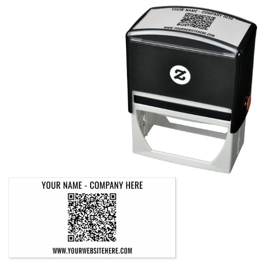 Vorlage für benutzerdefinierten QR-Code und selbst Permastempel (Beispiel)