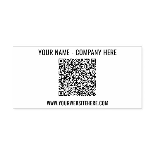 Vorlage für benutzerdefinierten QR-Code und selbst Permastempel (Design)