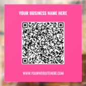 Vorlage für benutzerdefinierten QR-Code und Textfe Fensteraufkleber (Blatt 2)