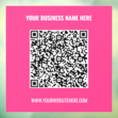 Vorlage für benutzerdefinierten QR-Code und Textfe Fensteraufkleber (Blatt 3)