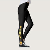 Vorlage für benutzerdefinierten Schwarz- und Gold- Leggings (Rechts)