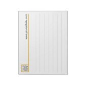 Vorlage für benutzerdefiniertes Business Notepad Notizblock (Rotiert)