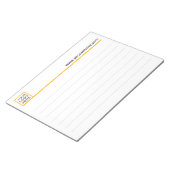 Vorlage für benutzerdefiniertes Business Notepad Notizblock (angewinkelt)