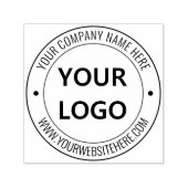 Vorlage für benutzerdefiniertes Firmenlogo und run Permastempel (Design)