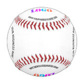 Vorlage für benutzerdefiniertes Firmenlogo und Tex Baseball (Vorderseite)