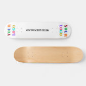 Vorlage für benutzerdefiniertes Firmenlogo und Tex Skateboard (Horizontal)