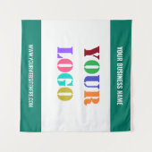 Vorlage für benutzerdefiniertes Firmenlogo und Tex Wandteppich (Vorderseite (Horizontal))