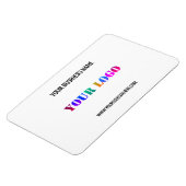 Vorlage für benutzerdefiniertes Logo und Text-Werb Magnet (Linke Seite)