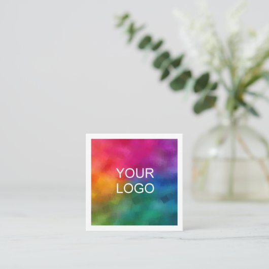 Vorlage für Berufliche Firmenlogos Quadratische Visitenkarte (Stehend Vorderseite)