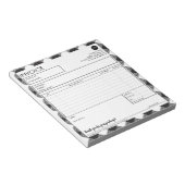 Vorlage für berufliche Geschäftsrechnungen mit Gre Notizblock (angewinkelt)