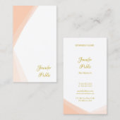 Vorlage für Berufliche Goldene Skriptnamen Visitenkarte (Vorne/Hinten)