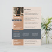 Vorlage für berufliche Lautsprecher mit einem Blat (Stehend Vorderseite)