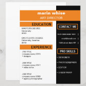 Vorlage für berufliche Lebensläufe (Vorne/Hinten)