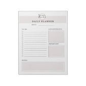 Vorlage für Berufliche rosa Ästhetik Notizblock (Rotiert)