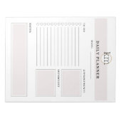 Vorlage für Berufliche rosa Ästhetik Notizblock (Vorderseite)