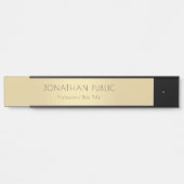 Vorlage für berufliche Schwarz-Gold-Glamour Türschild (Vorderseite )