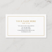 Vorlage für Berufliche Visitenkarten Visitenkarte (Rückseite)