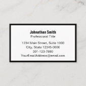 Vorlage für beruflichen schwarzen und weißen QR-Co Terminkarte (Vorderseite)