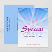 Vorlage für besondere Party Einladungen Postkarte (Vorne/Hinten)