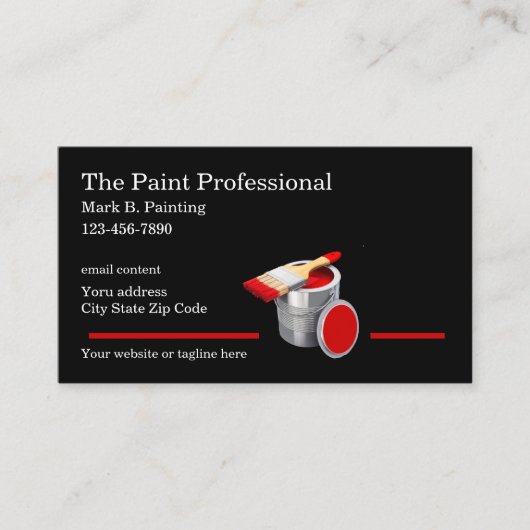 Vorlage für Best House Painter-Visitenkarten Visitenkarte (Vorderseite)