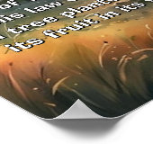 Vorlage für Bibelversen, Werteplakatpapier (Matte) Poster (Ecke)