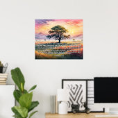 Vorlage für Bibelversen, Werteplakatpapier (Matte) Poster (Heimbüro)