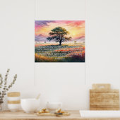 Vorlage für Bibelversen, Werteplakatpapier (Matte) Poster (Küche)