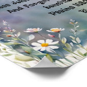 Vorlage für Bibelversen, Werteplakatpapier (Matte) Poster (Ecke)