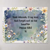 Vorlage für Bibelversen, Werteplakatpapier (Matte) Poster (Vorne)